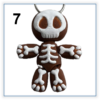 #7 3D printed skeleton icing gingerbread man keyring