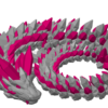 Crystal dragon slicer Slicer preview of the CinderWings Crystal Dragon highlighting the separately selectable colour areas, including the body, crystals and eyes.
