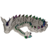 Dragon 75% CinderWings Crystal Dragon Printed with tri colur PLA silk and Tile filament